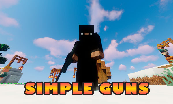 Мод Simple Guns: Reworked 1.19.4 (Огнестрельное оружие)